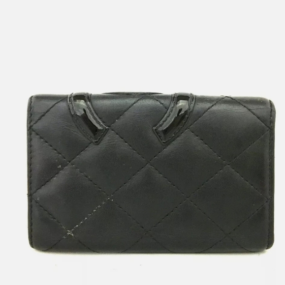AUTH CHANEL COMBON LINE LAMBSKIN 6 KEY CASE/B1702